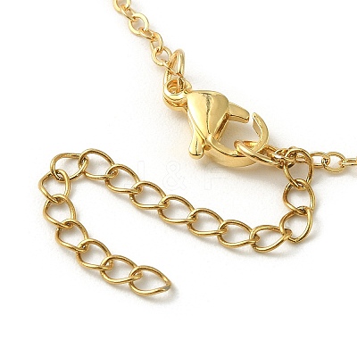 Brass Macrame Pouch Empty Stone Holder for Pendant Necklaces Making NJEW-TA00111-01-1
