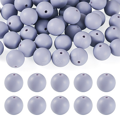 50Pcs Food Grade Eco-Friendly Silicone Beads SIL-TADJ0001-03A-1