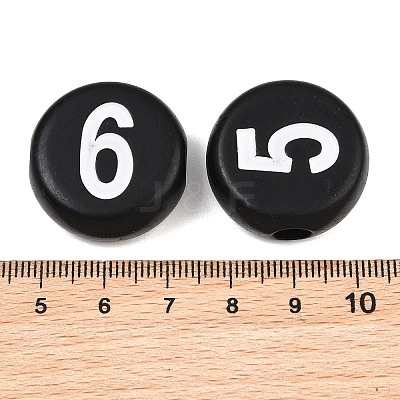 Opaque Acrylic European Beads AC-CBA1794-02-1
