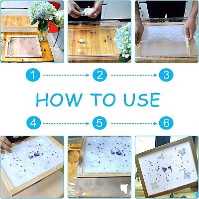 Wooden Paper Making DIY-WH0171-49D-1