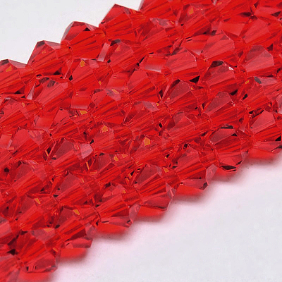Imitate Austrian Crystal Bicone Glass Beads Strands X-GLAA-F029-6x6mm-14-1
