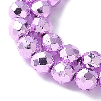 Electroplated Synthetic Non-magnetic Hematite Beads Strands G-B132-B01-01I-1