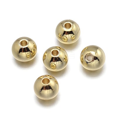 Brass Beads KK-F0317-2.5mm-01G-NR-1