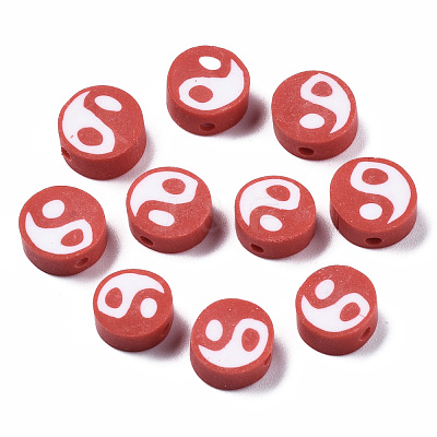 Handmade Polymer Clay Beads CLAY-T016-65F-1