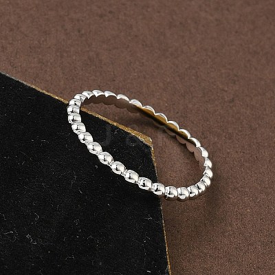 925 Streling Silver Plain Band Rings RJEW-P164-01D-P-1