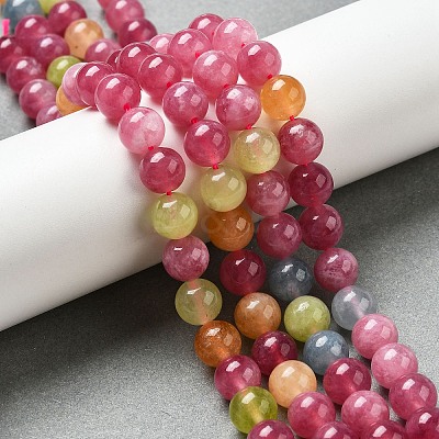 Dyed Natural Malaysia Jade Beads Strands X-G-G021-02B-16-1