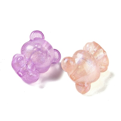 Luminous Transparent Acrylic Beads X-OACR-G033-06D-1
