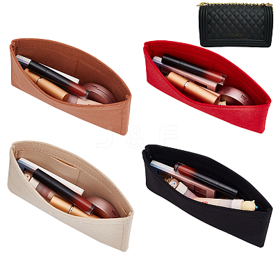 4Pcs 4 Colors Felt Purse Organizer Insert FIND-WR0007-37-1