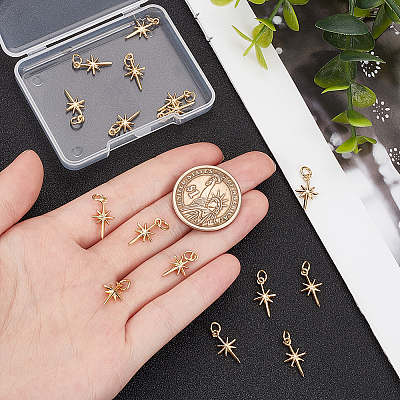 16Pcs Brass Pendants KK-UN0002-13-1