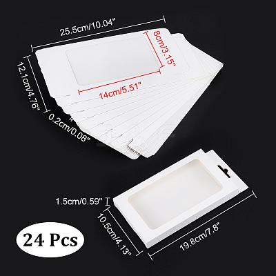 Rectangle Foldable Creative Cardboard Boxes CON-WH0087-99C-1