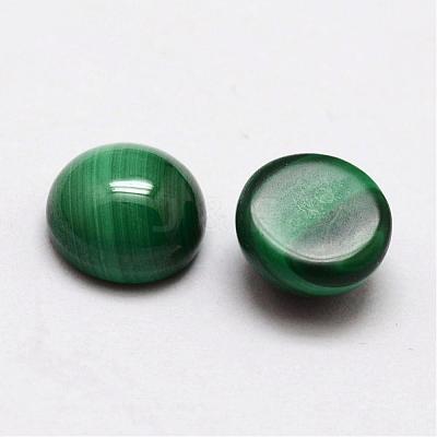 Dome Natural Malachite Cabochons G-O146-03B-1