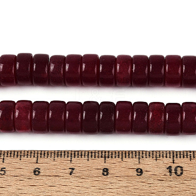 Dyed Natural White Jade Beads Strands G-T143-17H-1