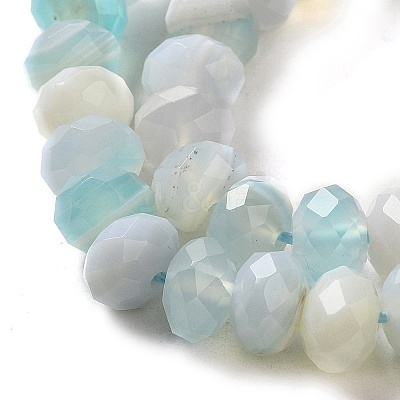 Natural Banded Agate/Striped Agate Beads Strands G-E605-A02-02F-1