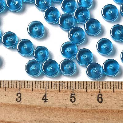 Transparent Colours Luster Glass Seed Beads SEED-E001-T3x6mm-A01-1