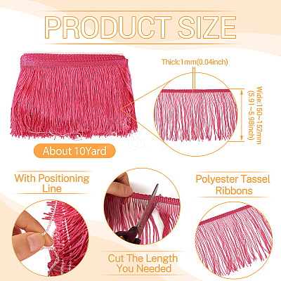 Polyester Tassel Ribbons OCOR-TAC0018-02E-1