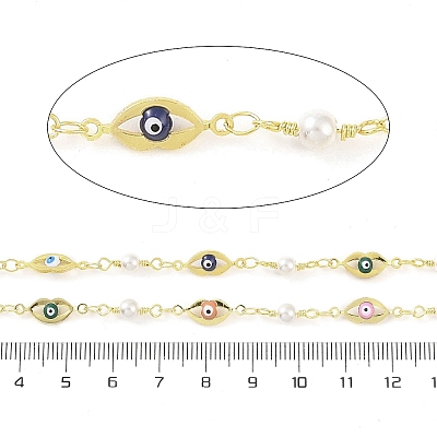 Enamel Lip Link Chains CHC-C006-02G-03-1-1