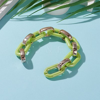 Handmade Opaque Acrylic Cable Chains AJEW-JB00890-03-1