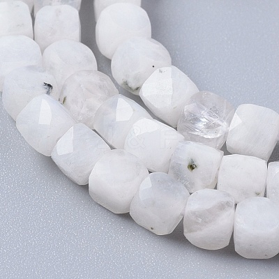 Natural Rainbow Moonstone Beads Strands G-L537-005A-1
