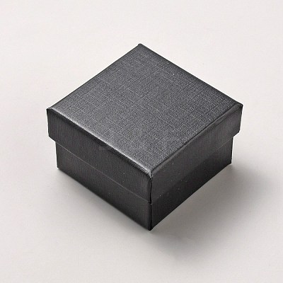 Square Paper Earring Storage Boxes CON-WH0099-36A-1