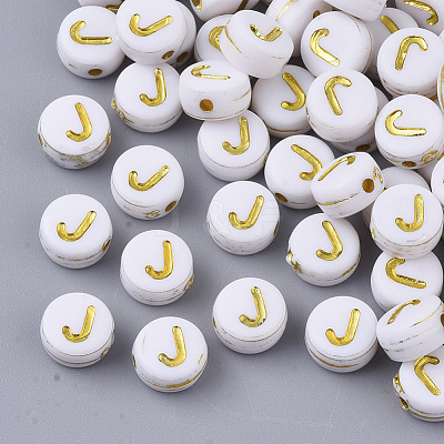 Plating Acrylic Beads X-PACR-R242-01J-1