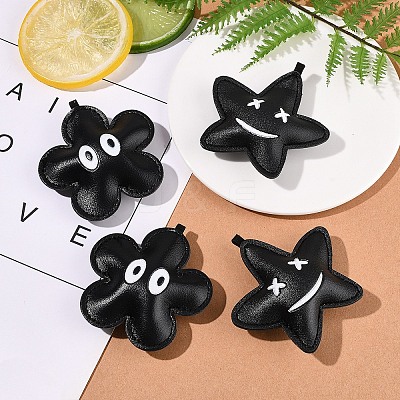 4Pcs 2 Styles Imitation Leather Pendants FIND-YW0007-59-1
