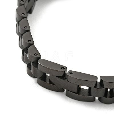 Ion Plating(IP) 304 Stainless Steel Thick Link Chain Bracelet Hand Polished BJEW-G649-10B-B-1