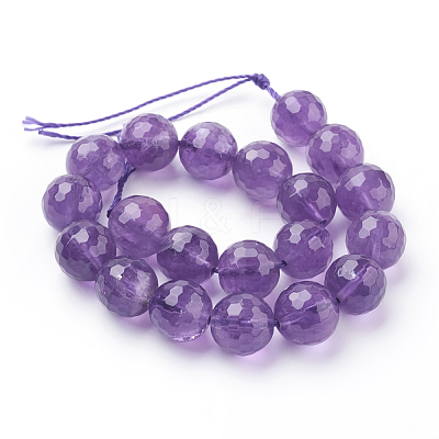 Natural Amethyst Beads Strands X-G-C073-10mm-3-1