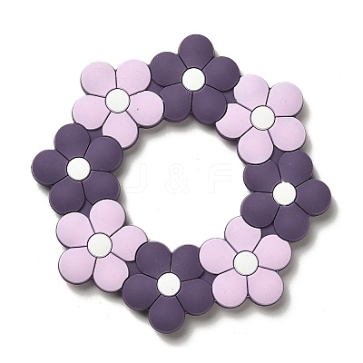 Flower Silicone Focal Beads SIL-R145-01C-1