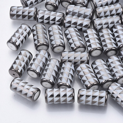 Electroplate Glass Beads EGLA-N003-05E-1