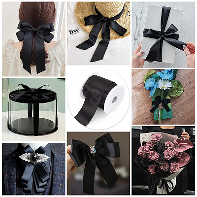 10 Yards Double-Face Polyester Satin Ribbons SRIB-TA0001-16C-1