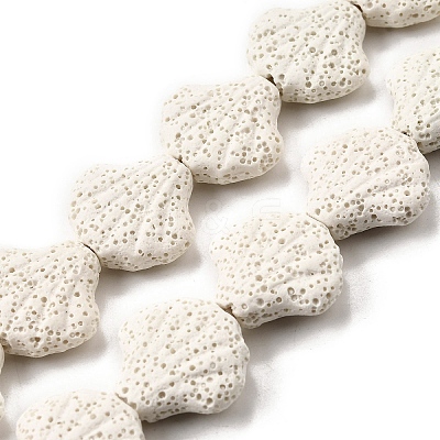 Dyed Natural Lava Rock Beads Strands G-A264-A04-01D-1