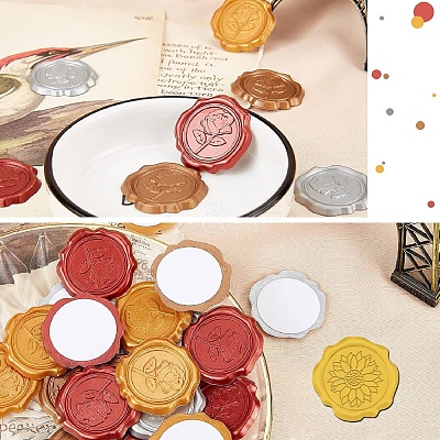100Pcs Adhesive Wax Seal Stickers DIY-CP0011-01E-1