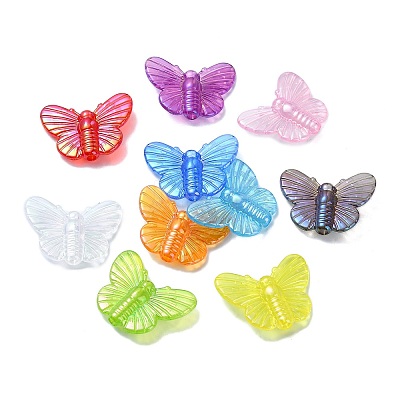 Transparent Acrylic Beads OACR-E033-01-1