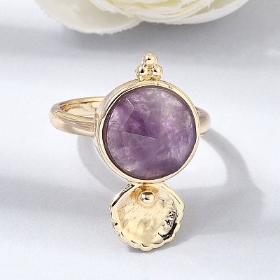 Brass Cuff Rings for Women GG-CBA7610-10G-08-1