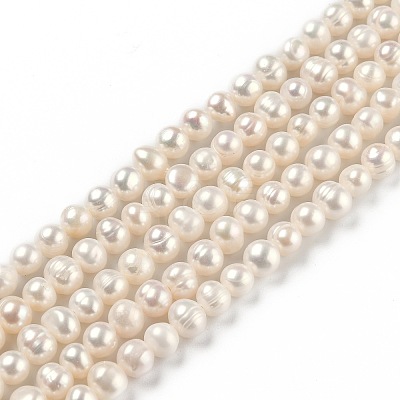 Natural Cultured Freshwater Pearl Beads Strands PEAR-L033-05C-1