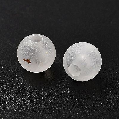 Frosted Transparent Acrylic Beads X1-OACR-F013-13L-1
