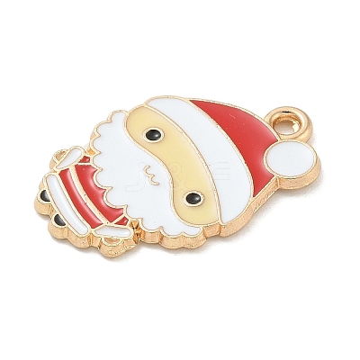 Christmas Alloy Enamel Pendants ENAM-K074-01G-10-1