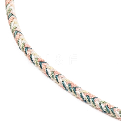 Braided Polycotton Cord Necklaces Making MAK-F038-B22-G-1