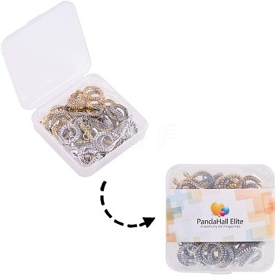 Tibetan Style Alloy Toggle Clasps TIBE-PH0004-83-1