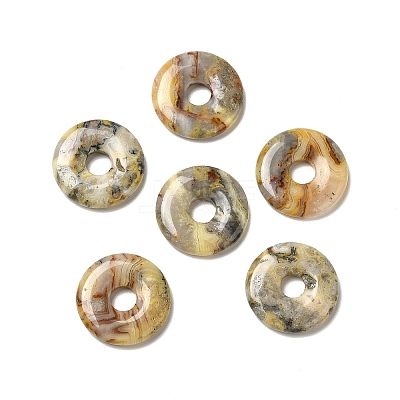 Natural Crazy Agate Pendants G-I331-01J-1