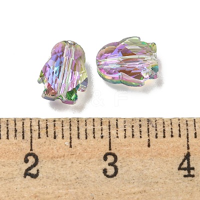 Electroplate Glass Beads EGLA-A041-01-HR02-1