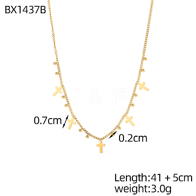 304 Stainless Steel Pendant Necklaces STAS-OY016-72G-1