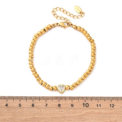 304 Stainless Steel Beads Bracelets BJEW-R027-03G-1