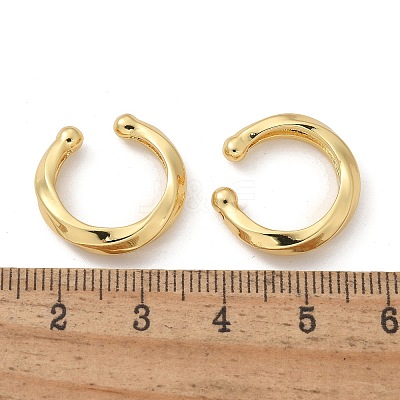 Rack Plating Brass Chunky Cuff Earrings for Women EJEW-G288-14G-1