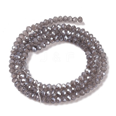 Baking Electroplate Glass Beads Strands DGLA-A039-J2MM-B06-1