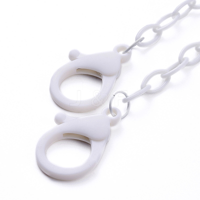 Personalized ABS Plastic Cable Chain Necklaces NJEW-JN03310-07-1