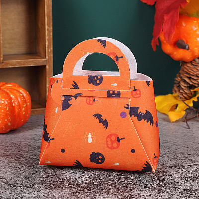Halloween Theme Non-woven Fabric Gift Bags with Handle ABAG-G014-01B-1