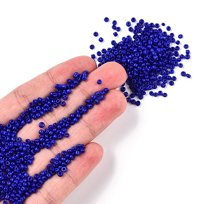 12/0 Opaque Colours Round Glass Seed Beads X-SEED-A010-2mm-48-1