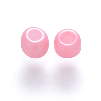 8/0 Baking Paint Glass Round Seed Beads SEED-S036-01B-04-1