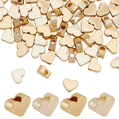 80Pcs 2 Styles Brass Beads KK-AR0004-54A-1